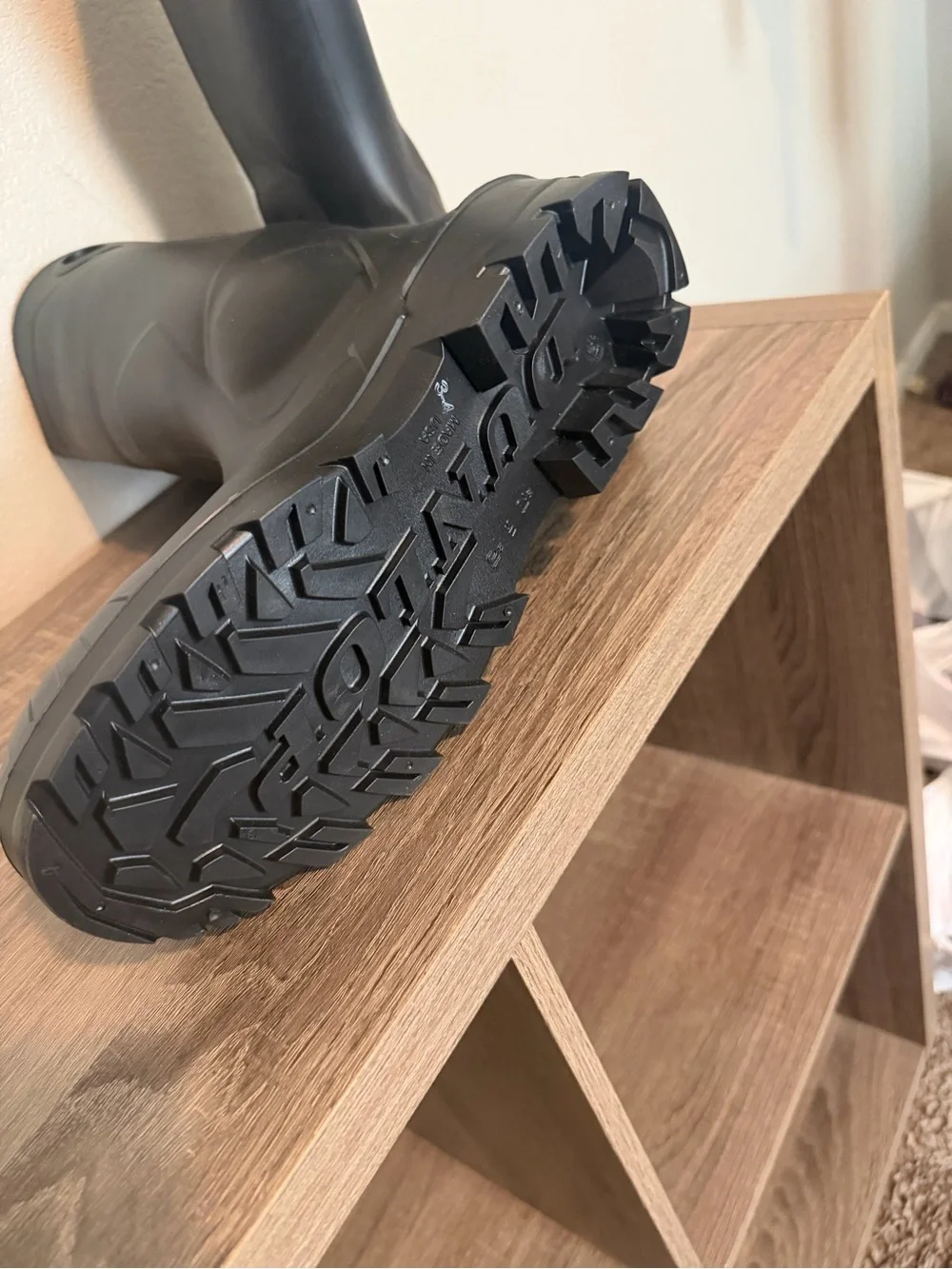 Men's Tall Black Waterproof Work Boots